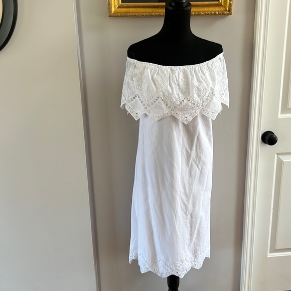 ripped off the shoulder dress Off-Shoulder Split Maxi Dress Authenticity Attire